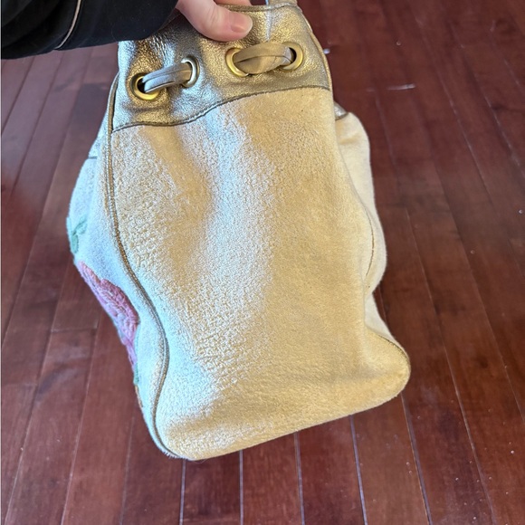 Vtg Y2K Juicy Couture Daydreamer Pink Floral Bag - Picture 7 of 12